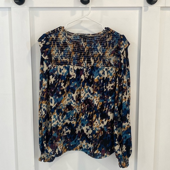 ZAC & RACHEL smocked long sleeve blouse - Picture 1 of 10